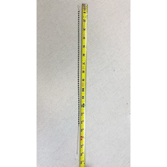 Green bezel set rhinestone silver tone necklace - Picture 8 of 8